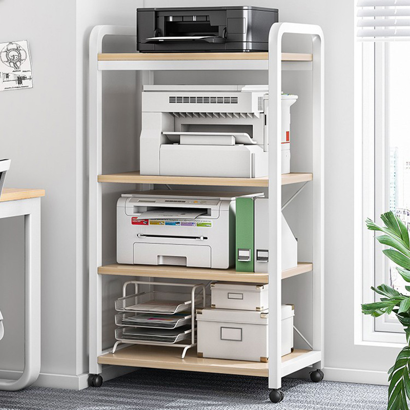 Printer rack floor-standing file cabinet multi-functional storage rack iron living room office wall storage shelf