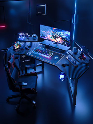 Aircraft e-sports table desktop computer table and chair set home bedroom internet celebrity live game table workbench desk