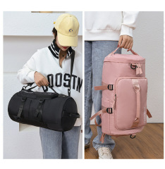 Travel bag for men and women with large capacity when going out to store luggage handbag dry and wet separation fitness bag mountaineering backpack