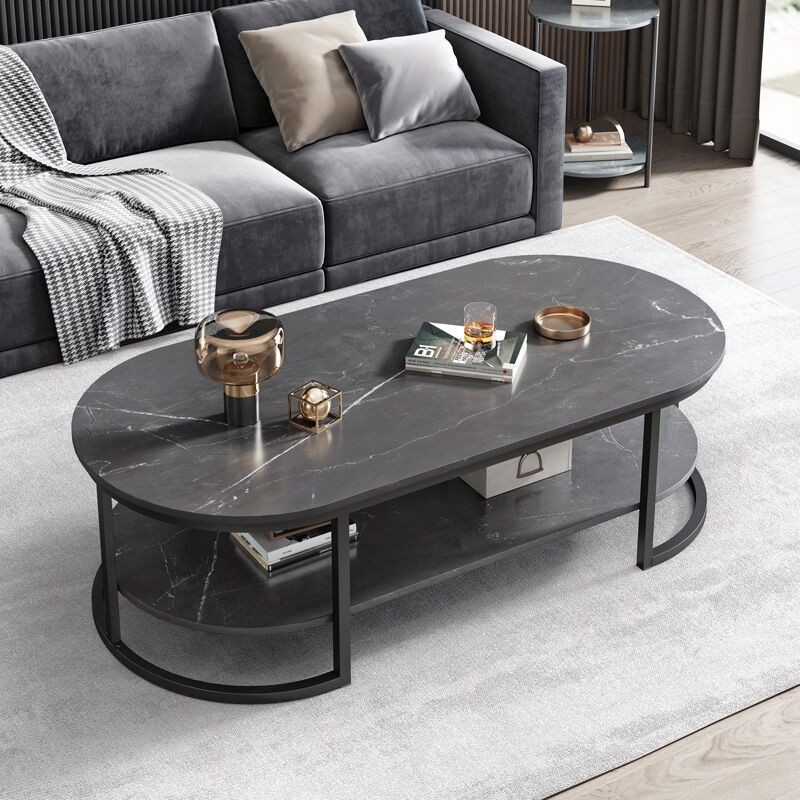 Coffee table living room home sofa side table light luxury simple modern tea table small coffee table apartment glass small table