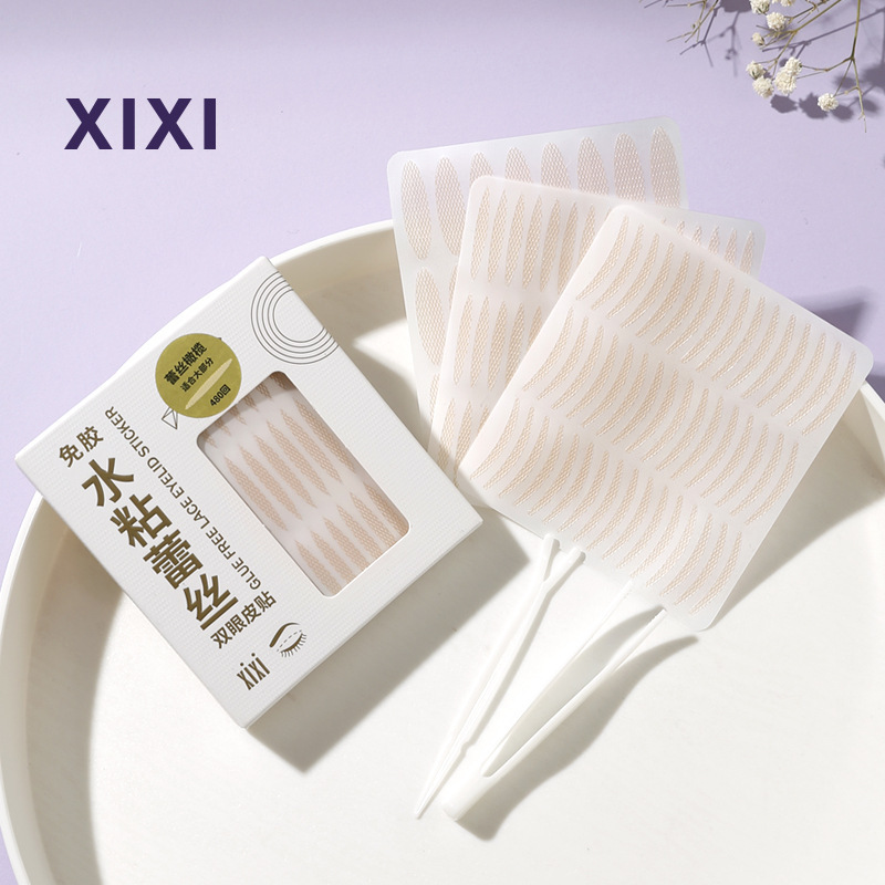 XIXI water-adhesive lace carton olive-shaped swollen eye bubbles spray water self-adhesive applicable invisible long-lasting invisible GJ-24A