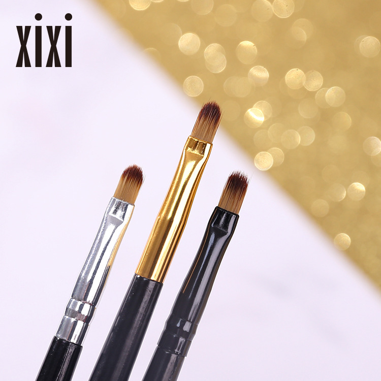 xixi portable oblique lip brush single makeup brush lip brush eye shadow brush beauty makeup tool long and short pole X718