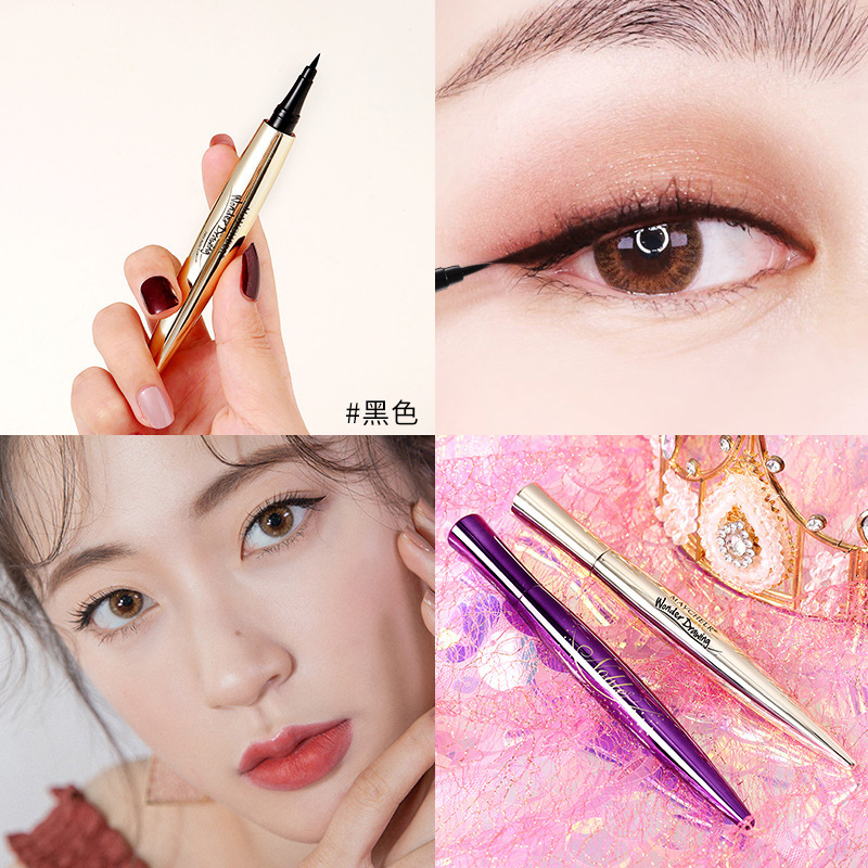 Meixier beginner's large-capacity liquid eyeliner pen waterproof non-smudge extremely fine sponge pen big eye makeup