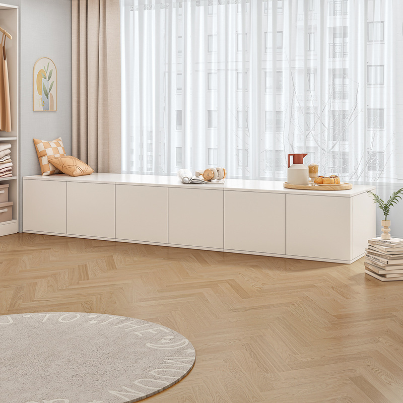 Bay window storage cabinet Bay window cabinet storage cabinet floor cabinet low cabinet simple modern floor-standing household storage cabinet