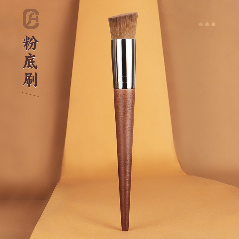 Cangzhou Makeup Brush Recommends Single Slanted Flat Foundation Brush Concealer Brush Cangzhou Moyu Makeup Beauty Tools
