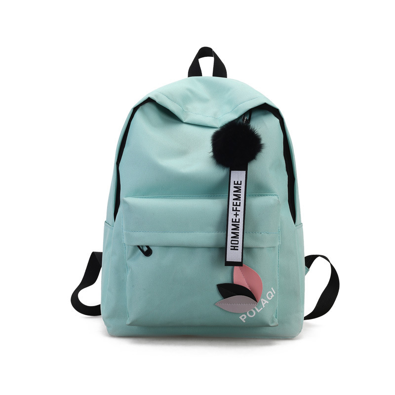Backpack canvas women's new college style Korean style forest style simple small fresh junior high school student bag