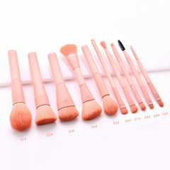Single/10 makeup brush set, brush tip, pink paint, princess powder, makeup tools GUJHUI