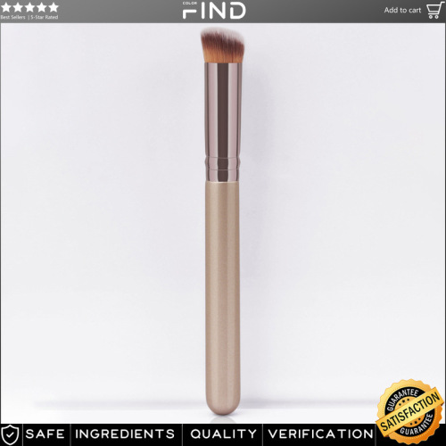 Single champagne gold 270 series contouring makeup brush