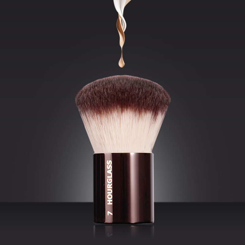 HG7 Makeup Portable Loose Powder Artificial Fiber Aluminum Tube Beauty Makeup Tool