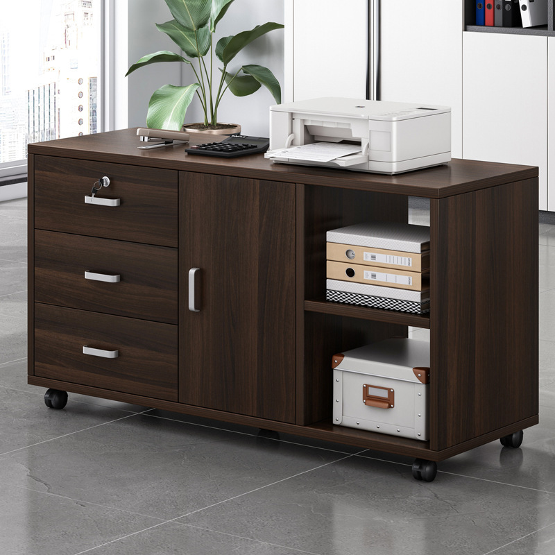 Lockable drawer locker mobile small cabinet floor-standing office cabinet information cabinet office workstation file cabinet