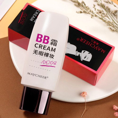 Meixier Season 2 Flawless Nude Makeup BB Cream Concealer Base Makeup Liquid Foundation Long-lasting Brightens Skin and Covers Spots