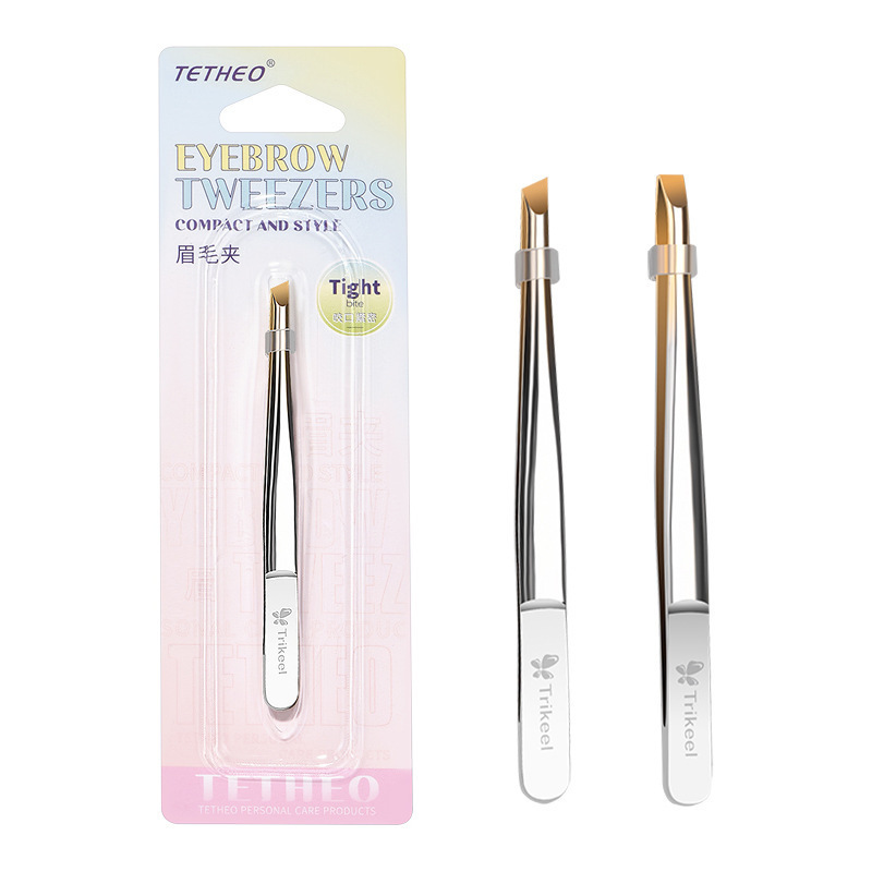 Gold eyebrow clip between Tixiang