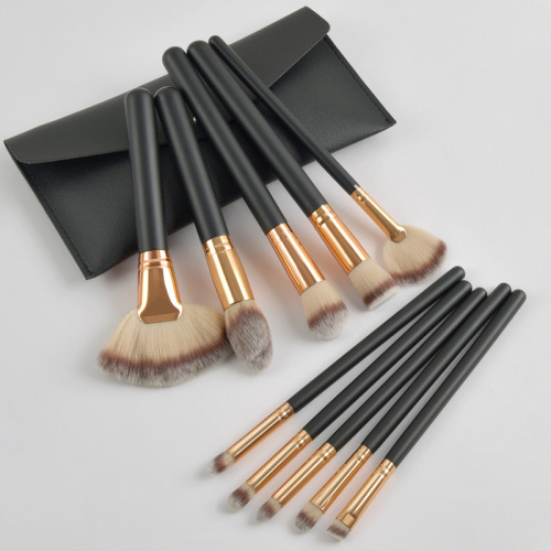 10 makeup brushes set beauty tools cosmetic bag factory GUJHUI
