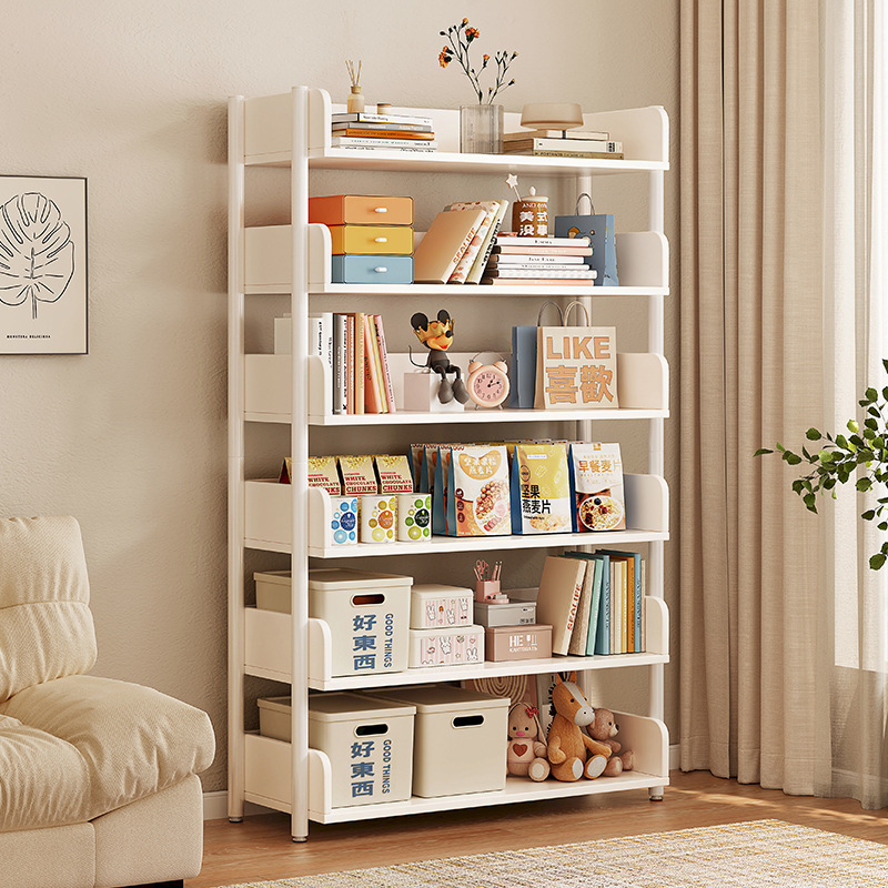 Simple bookshelf floor-standing ins storage rack living room multi-layer storage rack reading storage shelf home bedroom bookcase