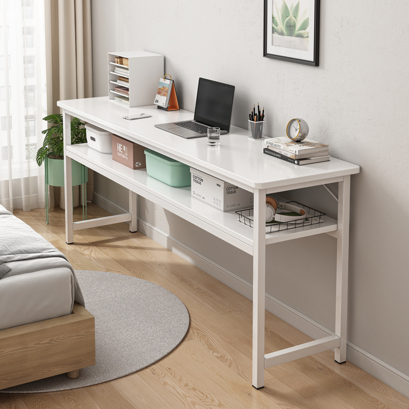 Computer desk simple bedroom home office long table small apartment wall narrow desk desktop learning writing table