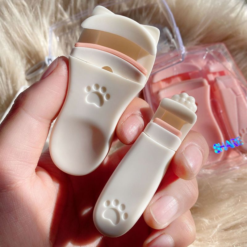 SHARE Cat Claw Eyelash Curler Curl Long-lasting Styling Portable Press-type Partial Eyelashes Sunflower Eyelash Curler