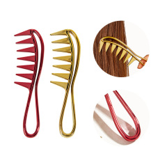 Retro large back oil comb styling partition household hairdressing comb fish tooth comb