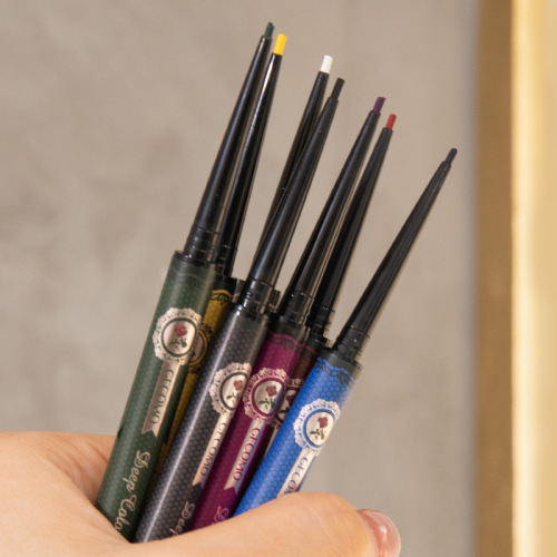 Gemeng colored eyeliner, ultra-fine waterproof, non-smudged, white-brown eyelids, beginner's gel pen for pseudo-no-makeup