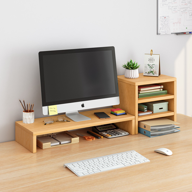 Computer elevated monitor bracket bracket raised base desktop desktop storage rack desk storage rack