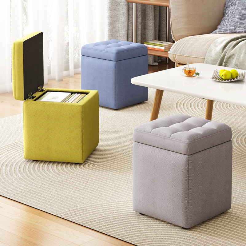 Small stool, household storage stool, living room coffee table, low stool, sofa stool, shoe changing stool, small bench, storage stool, chair footstool