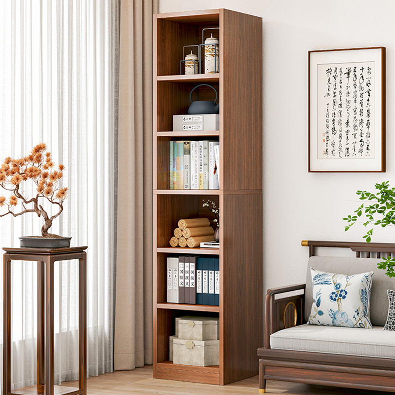 Bookshelf floor-standing home corner living room simple storage rack solid wood book storage rack storage wall small bookcase