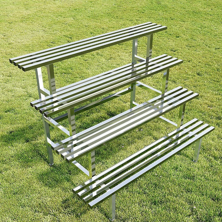 Stainless steel flower rack outdoor balcony stepped multi-layer outdoor storage rack living room floor-standing succulent iron flower pot rack