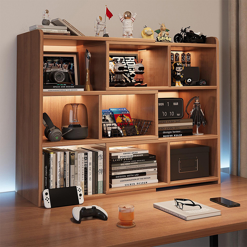 E-sports desktop storage rack multi-layer desk storage rack retractable layered rack student dormitory desk small bookshelf