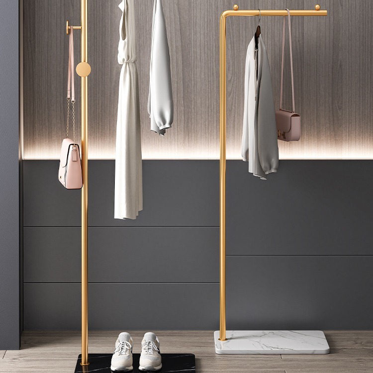 Hanging clothes hanger floor-standing bedroom simple clothes hanger does not occupy space household indoor room clothes coat rack small clothes rod
