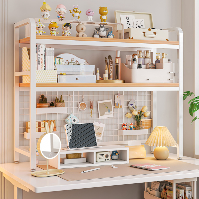 ins wind tunnel board desktop storage rack bookshelf multi-story student dormitory desk computer desk table shelf
