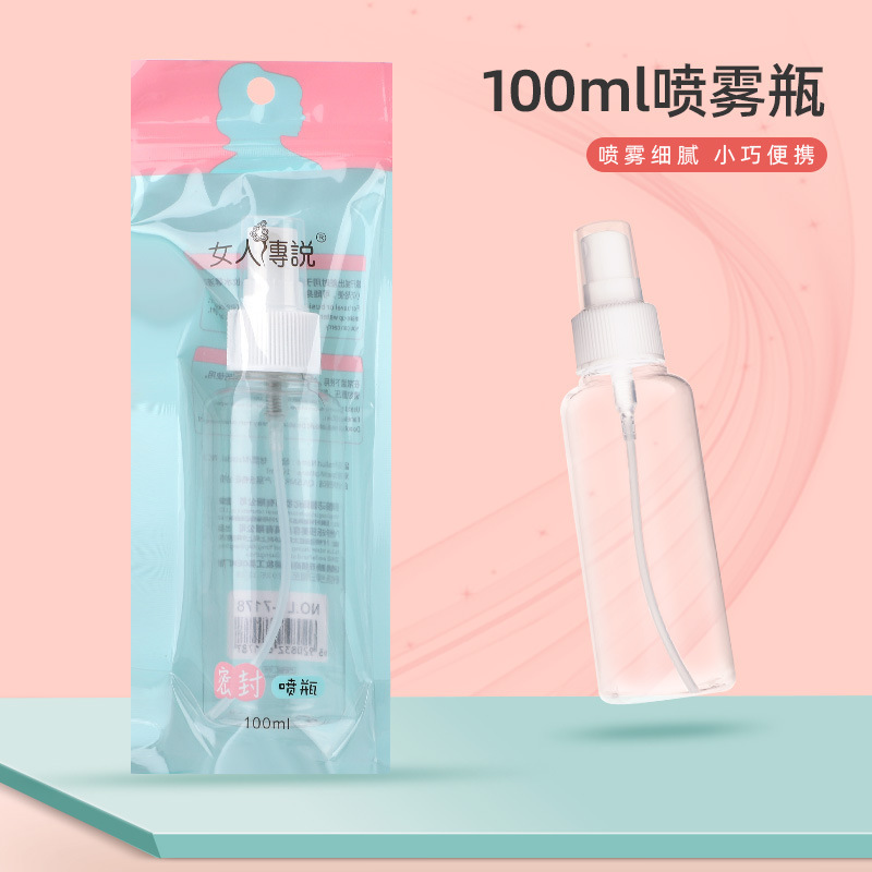 Woman's Legend Transparent Spray Bottle 50ml 75ml 100ml Sealed Empty Bottle Perfume Cosmetics Portable Dispensing Bottle