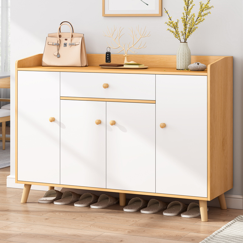 Nordic simple style indoor shoe rack, simple and economical large-capacity storage cabinet, multi-layer storage shoe cabinet at home door