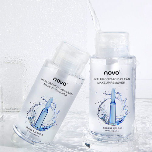 NOVO Hyaluronic Acid Cleansing Water Makeup Remover Mild Moisturizing Deep Cleansing Press Makeup Remover