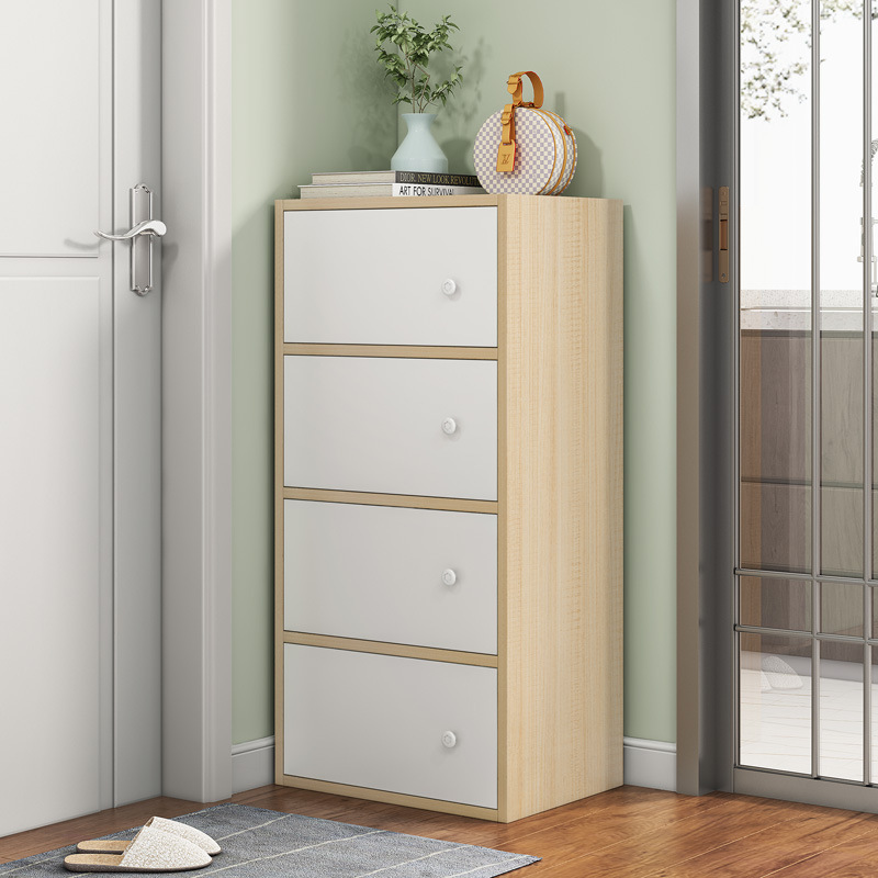 Small, narrow, multi-layer shoe cabinet, household doorway, economical storage cabinet, simple, space-saving, dust-proof, good-looking shoe rack