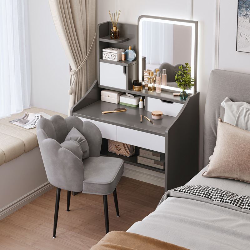 Dressing table bedroom modern simple small light luxury dressing table master bedroom bedside dressing cabinet small apartment dressing table