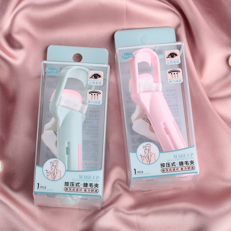 Marianne press-type eyelash curler, natural and long-lasting, non-clipping eyelash curler with replaceable strips 7571