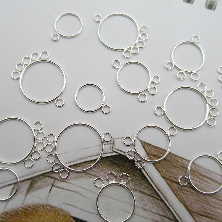 S925 sterling silver ear wire accessories jewelry silver jewelry accessories DIY silver jewelry pendant ear jewelry plain silver accessories