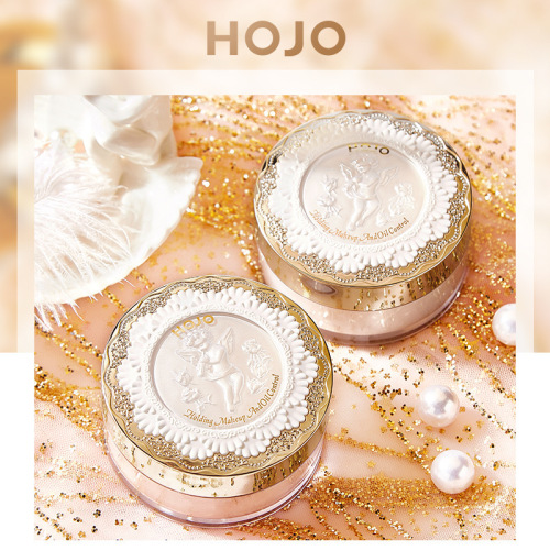 Makeup HOJO Angel Light-sense Makeup Loose Powder is delicate and docile, lightweight, breathable, concealer, long-lasting, waterproof and portable loose powder
