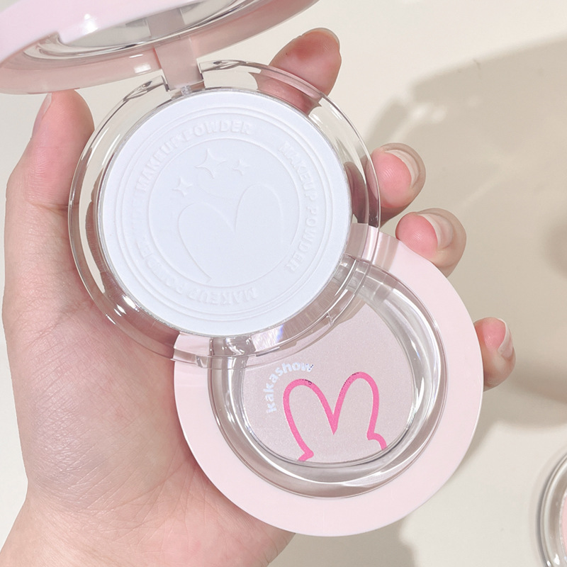 kakashow soft focus setting powder natural concealer waterproof and sweatproof non-stuck powder wet and dry student honey loose powder