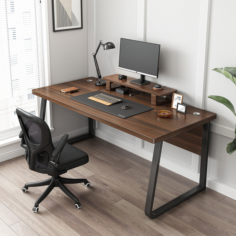 Simple modern simple office desk and chair combination staff single home student desk desktop computer table