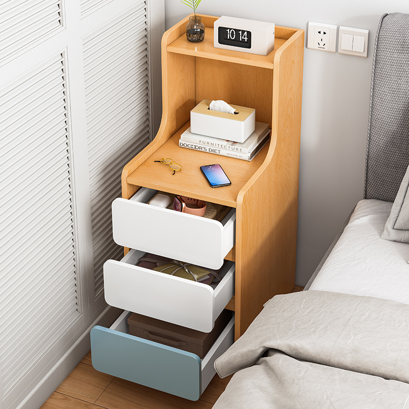 Simple bedside table simple modern bedroom bedside small cabinet locker Nordic small mini storage rack