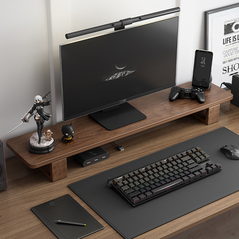 Simple monitor elevated desktop computer screen heightening bracket partition desktop storage bracket pad height shelf