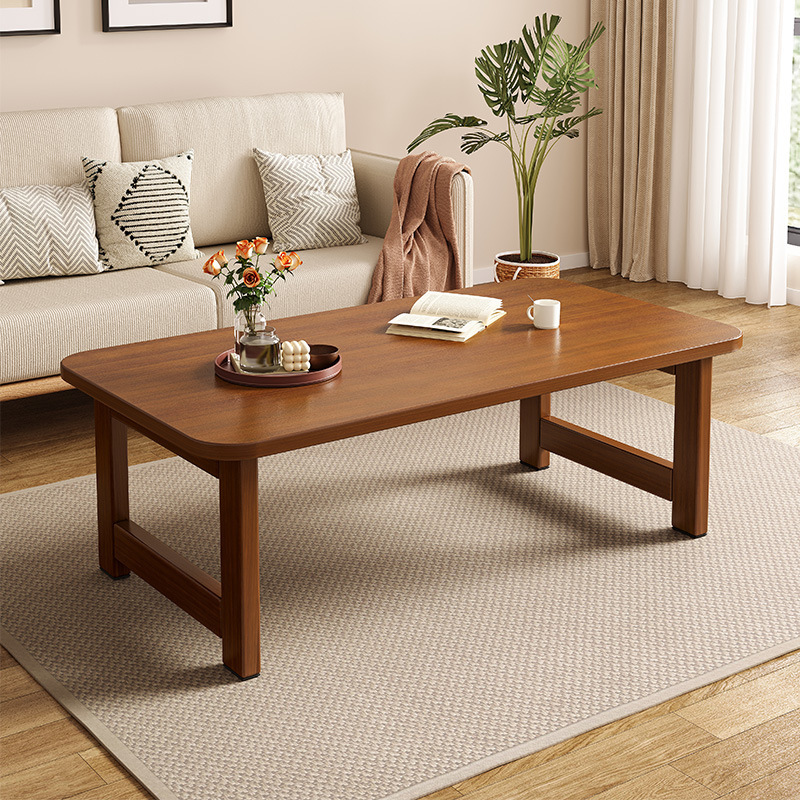 Bay window table computer table lazy dormitory table folding coffee table solid wood simple low table small apartment home desk