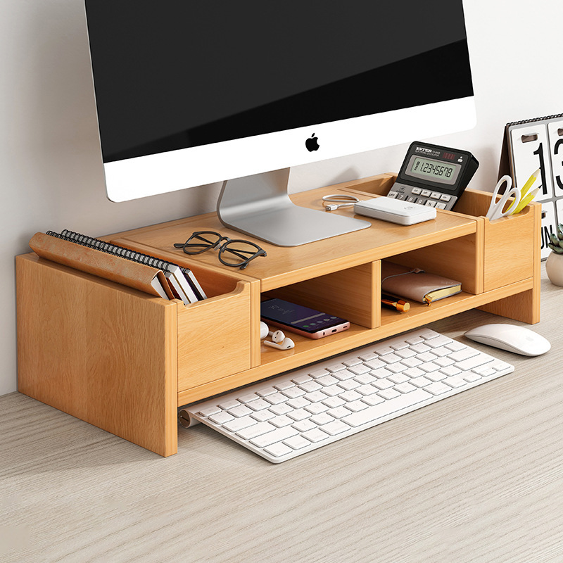 Desktop computer monitor elevated bracket bracket display elevated base desk storage rack