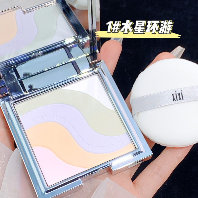 xixi soft and flawless setting powder concealer wet and dry long-lasting waterproof repair dry powder loose powder powder for students