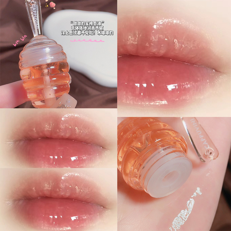 Kabuwini honey stick lip mask high-value moisturizing and moisturizing lightening lip lines lipstick base lip gloss for women