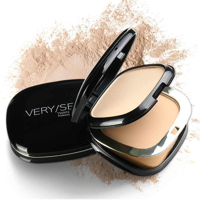Yabon Lightweight Photosensitive Smooth Double Layer Powder Contouring and Moisturizing Dry and Wet Powder Makeup Setting Box Wet and Dry