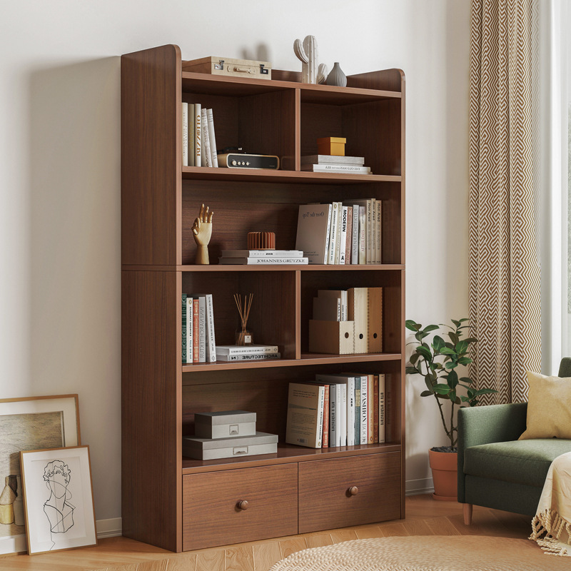 Simple bookshelf floor-standing living room storage rack bedroom storage cabinet storage cabinet home bookcase modern simple