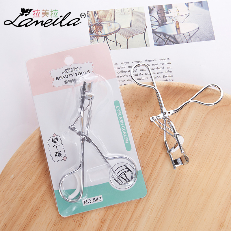 Lamela Curling Eyelash Curler Black Silver Stainless Steel Eyelash Curler False Eyelash Grafting Tool 549