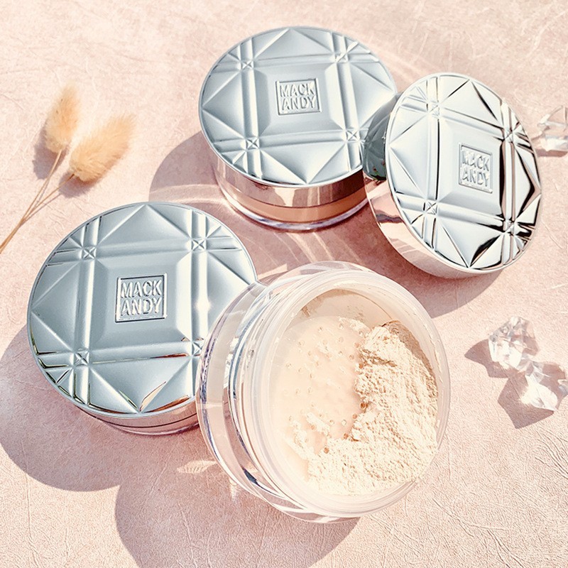 Makeup Marco Andy Loose Powder Gel-free light refreshing honey powder moisturizing and waterproof natural brightening concealer setting powder