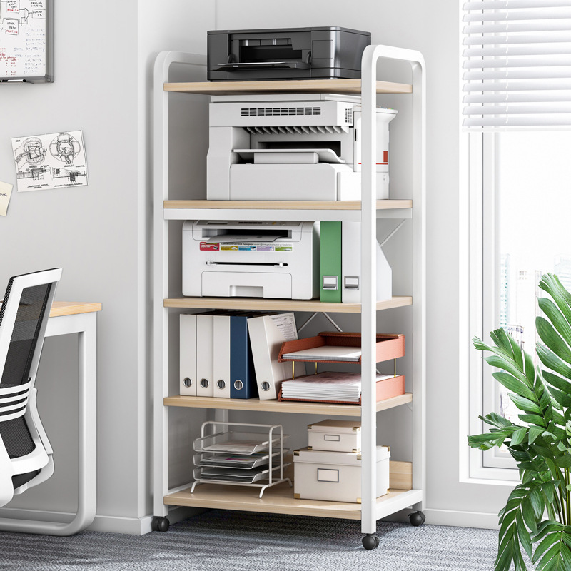 Printer rack floor-standing multi-layer multi-functional storage rack wrought iron living room office wall storage rack